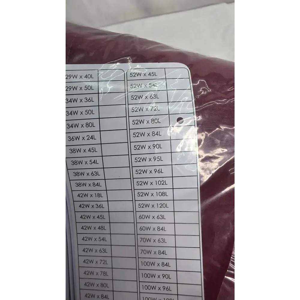 Burgundy Red Blackout Curtains Panels Set 52